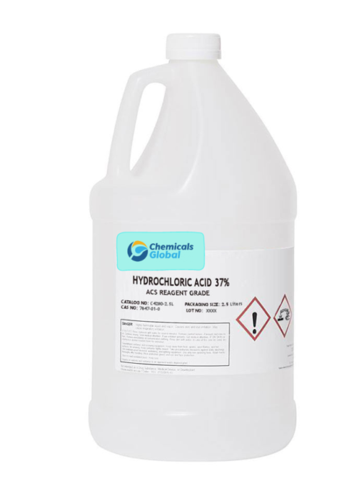 Hydrochloric Acid 37% Solution, ACS Reagent Grade uses