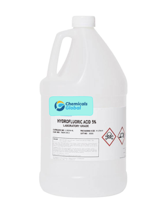 Hydrofluoric Acid 5% Solution, Lab Grade