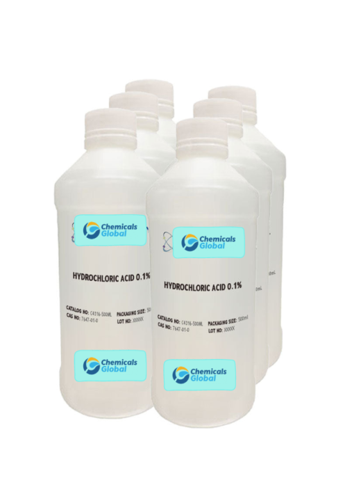 Hydrochloric Acid 0.1% Solution, Lab Grade for sale