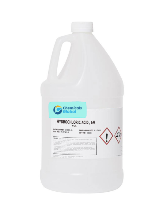 Hydrochloric Acid 6M Solution (15%) for sale