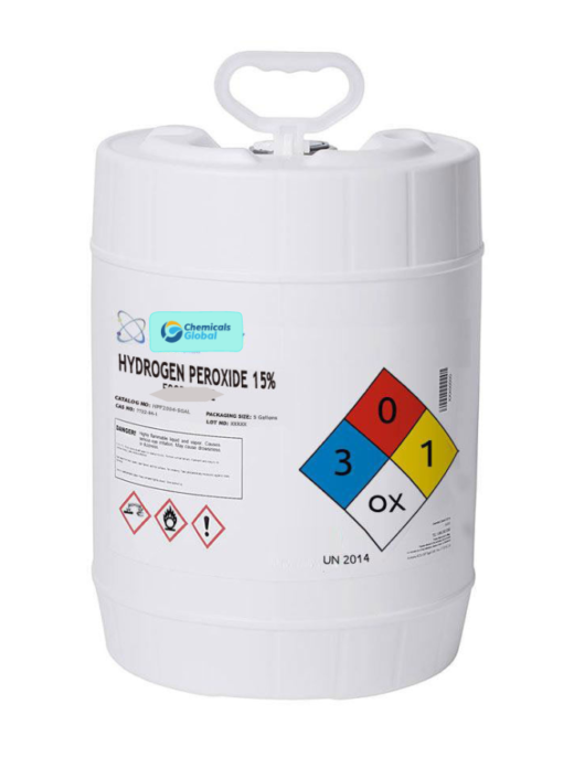 Hydrogen Peroxide 15% Solution uses, Lab Grade