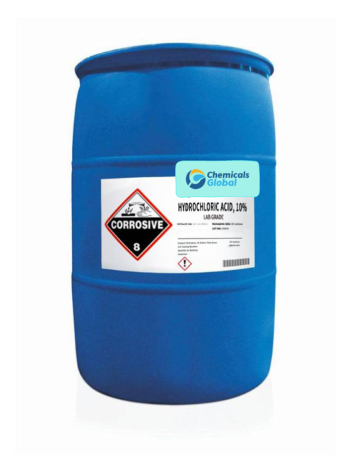 Hydrochloric Acid, Lab Grade, 10% Solution uses