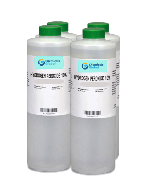 Hydrogen Peroxide 10% Solution, Lab Grade uses