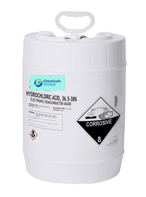 Hydrochloric Acid 37% Solution, Semiconductor Grade uses